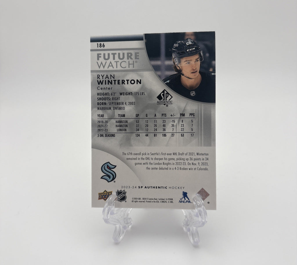 2023-24 Upper Deck Sp Authentic - Future Watch /999 Ryan Winterton #186