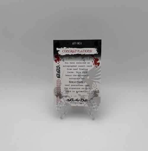 2010 Leaf MMA - Red Auto Sergio Gomez #AV-SG1