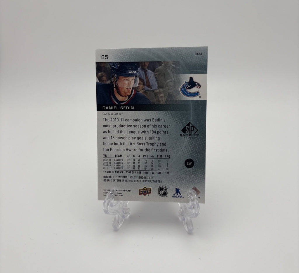 2024-25 Upper Deck Sp Game Used - Base Greats Daniel Sedin #85