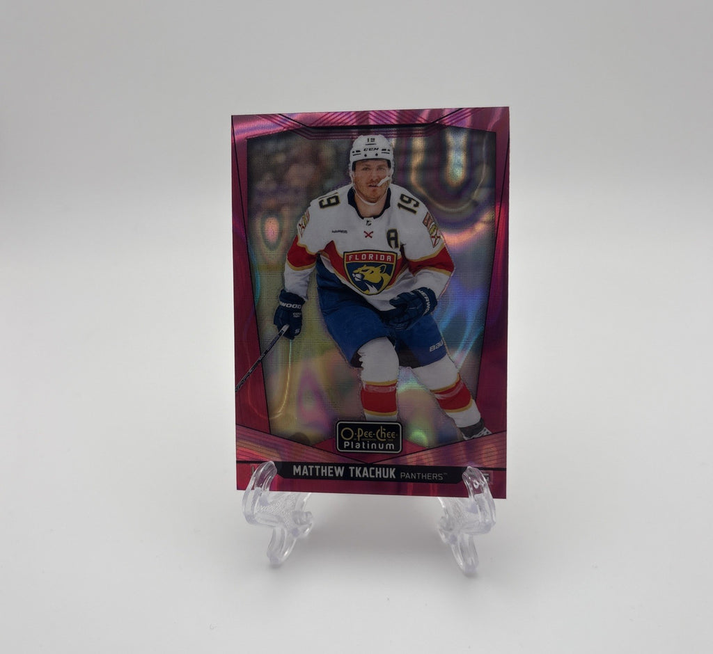 2024-25 O-Pee-Chee Platinum Hockey - Pink Magma Matthew Tkachuk #6