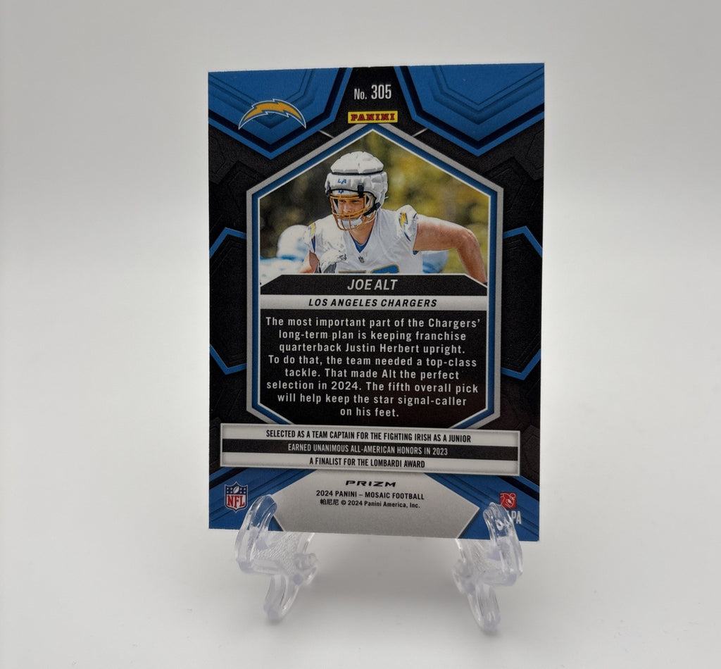 2024 Panini Prizm Mosaic Football - Honeycomb Prizm Rookie (RC) Joe Alt #305