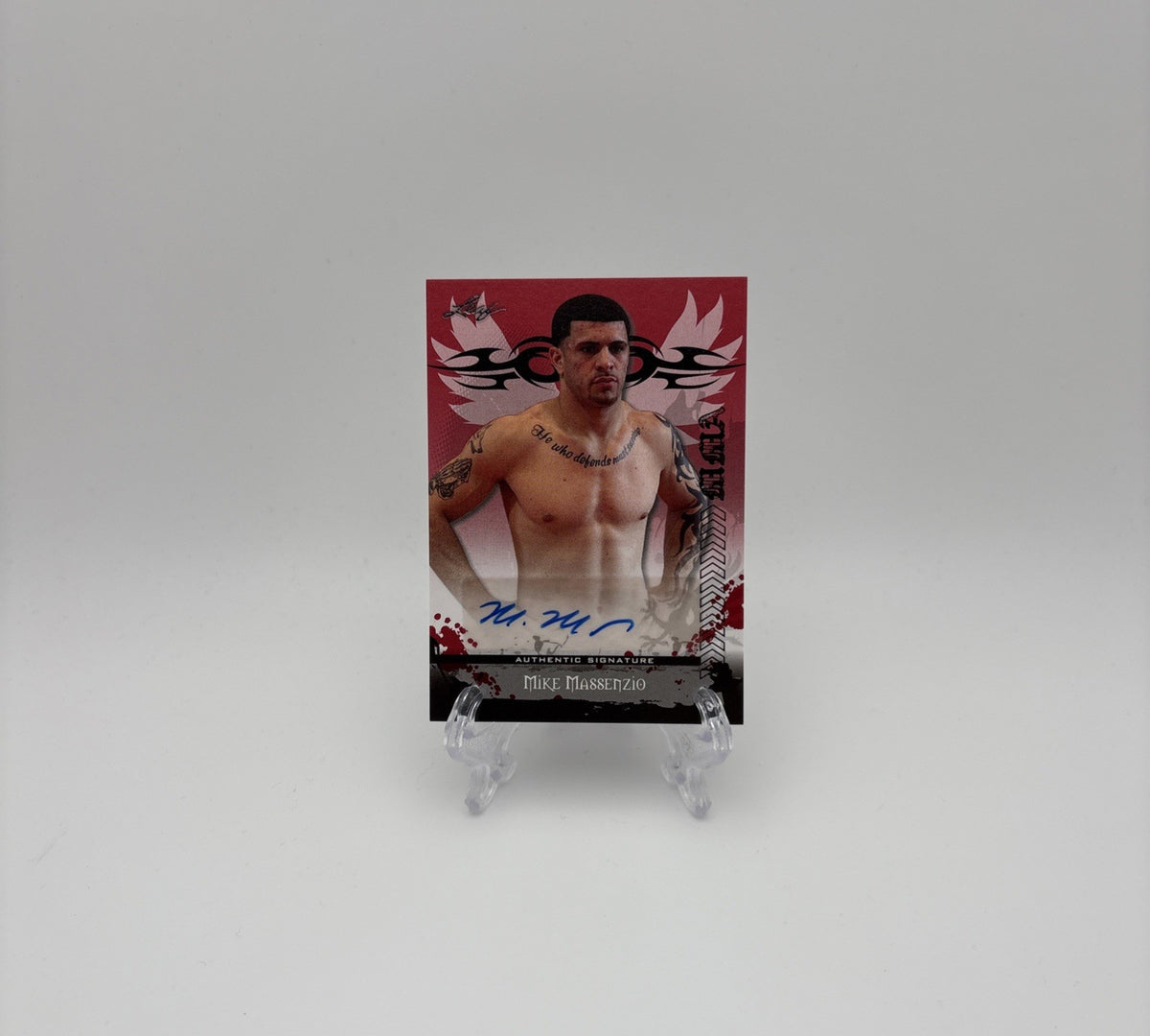 2010 Leaf MMA - Red Auto Mike Massenzio #AV-MM2