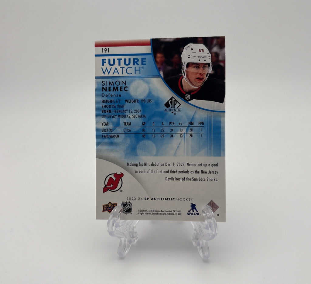 2023-24 Upper Deck Sp Authentic - Limited Future Watch /399 Simon Nemec #191