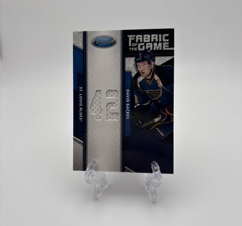 2011-12 Panini Certified Hockey - Fabrics Of The Game /25 David Backes #126