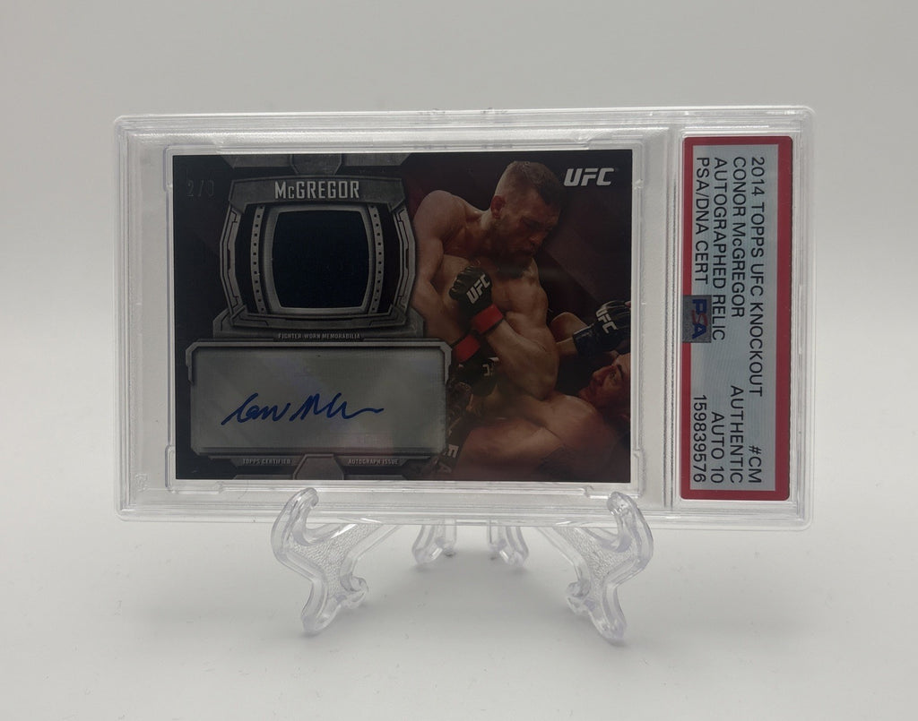 2014 Topps UFC Knockout - Auto Relic /8 Conor McGregor #KAR-CM - PSA 10 AUTO