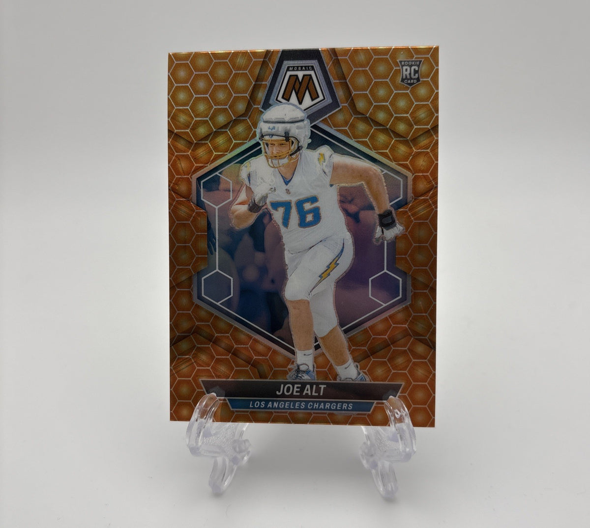2024 Panini Prizm Mosaic Football - Honeycomb Prizm Rookie (RC) Joe Alt #305