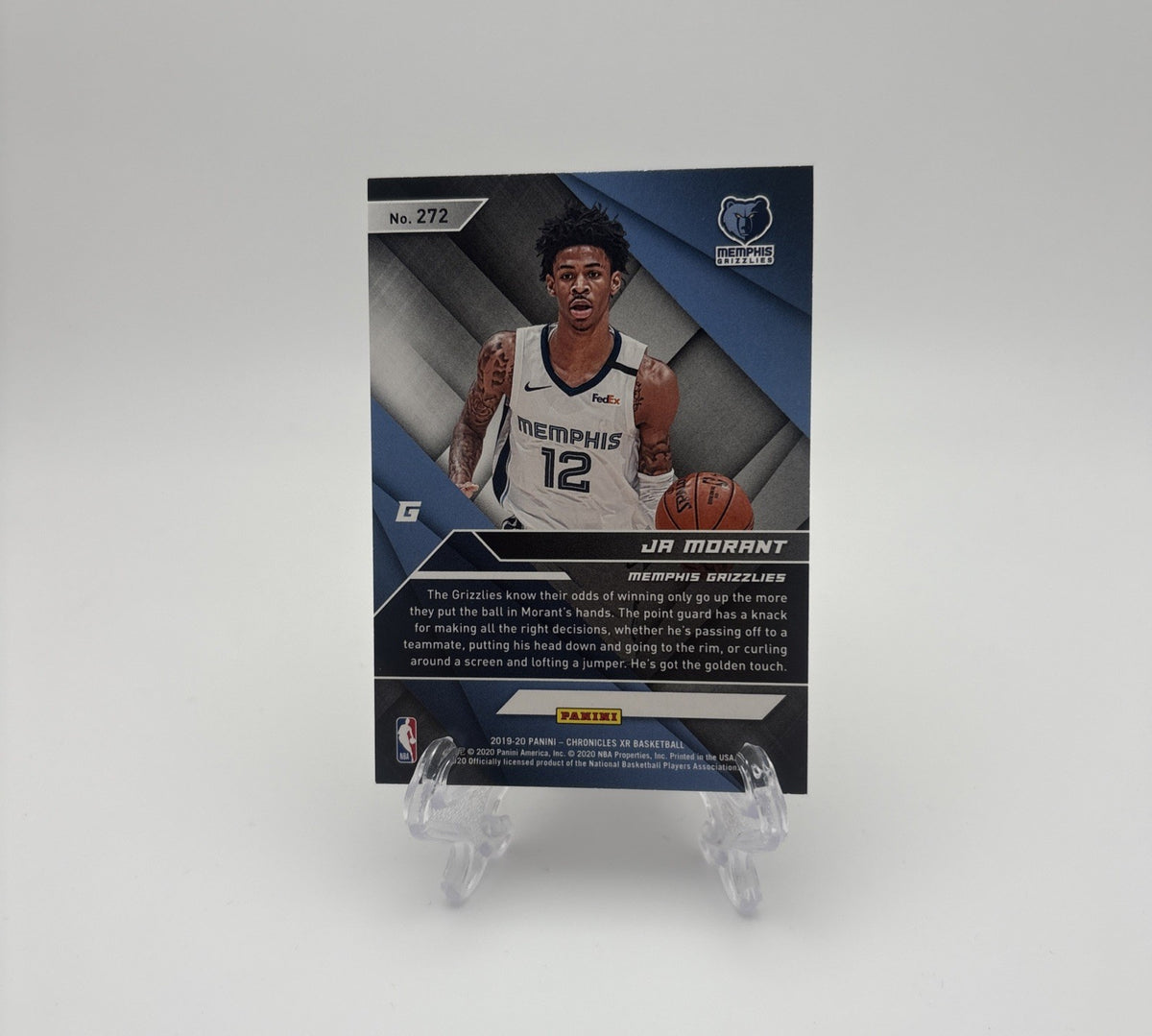 2019-20 Panini Chronicles XR Basketball - Rookie (RC) Ja Morant #272