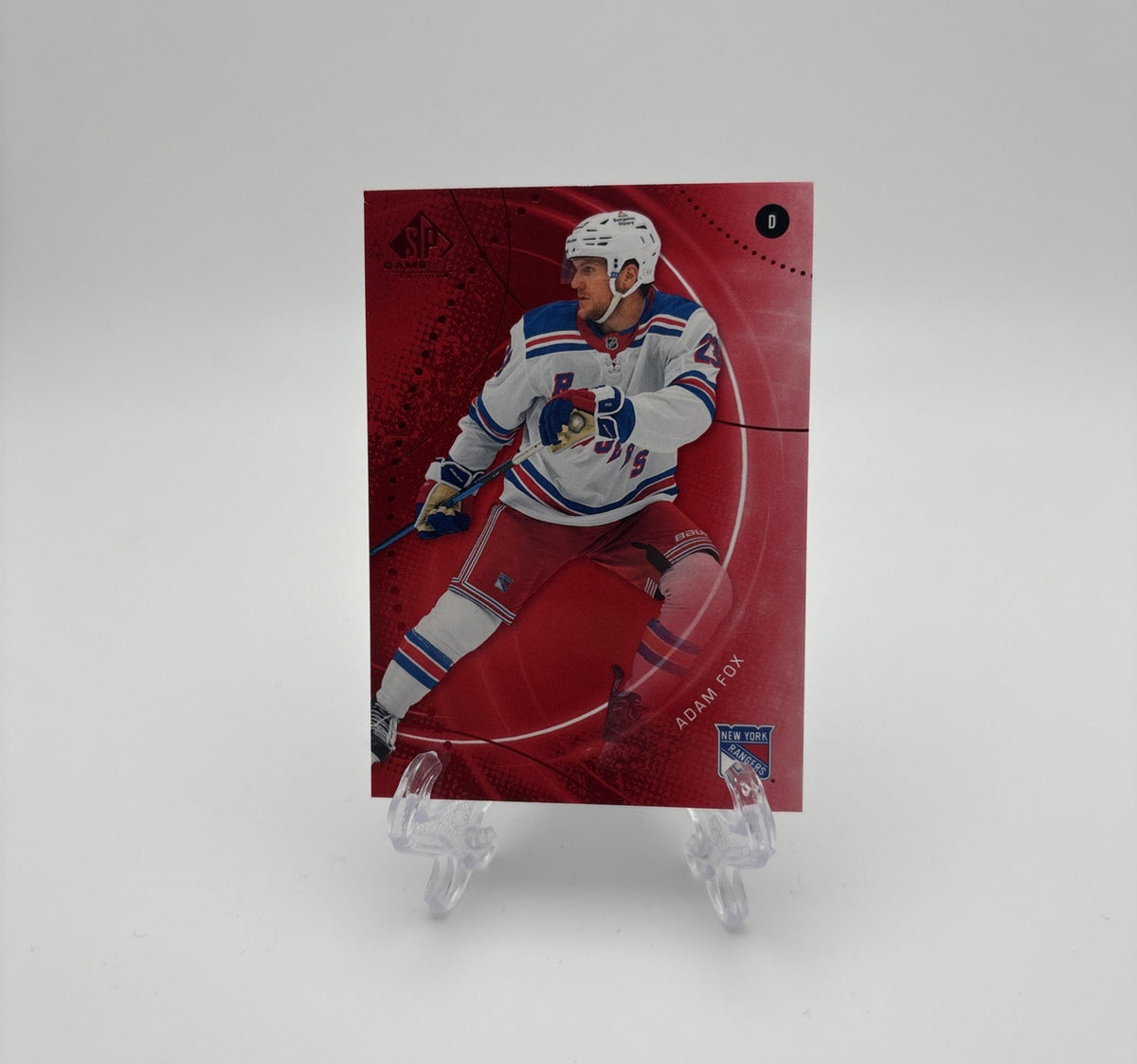 2024-25 Upper Deck Sp Game Used - Red Adam Fox #25 - NY Rangers