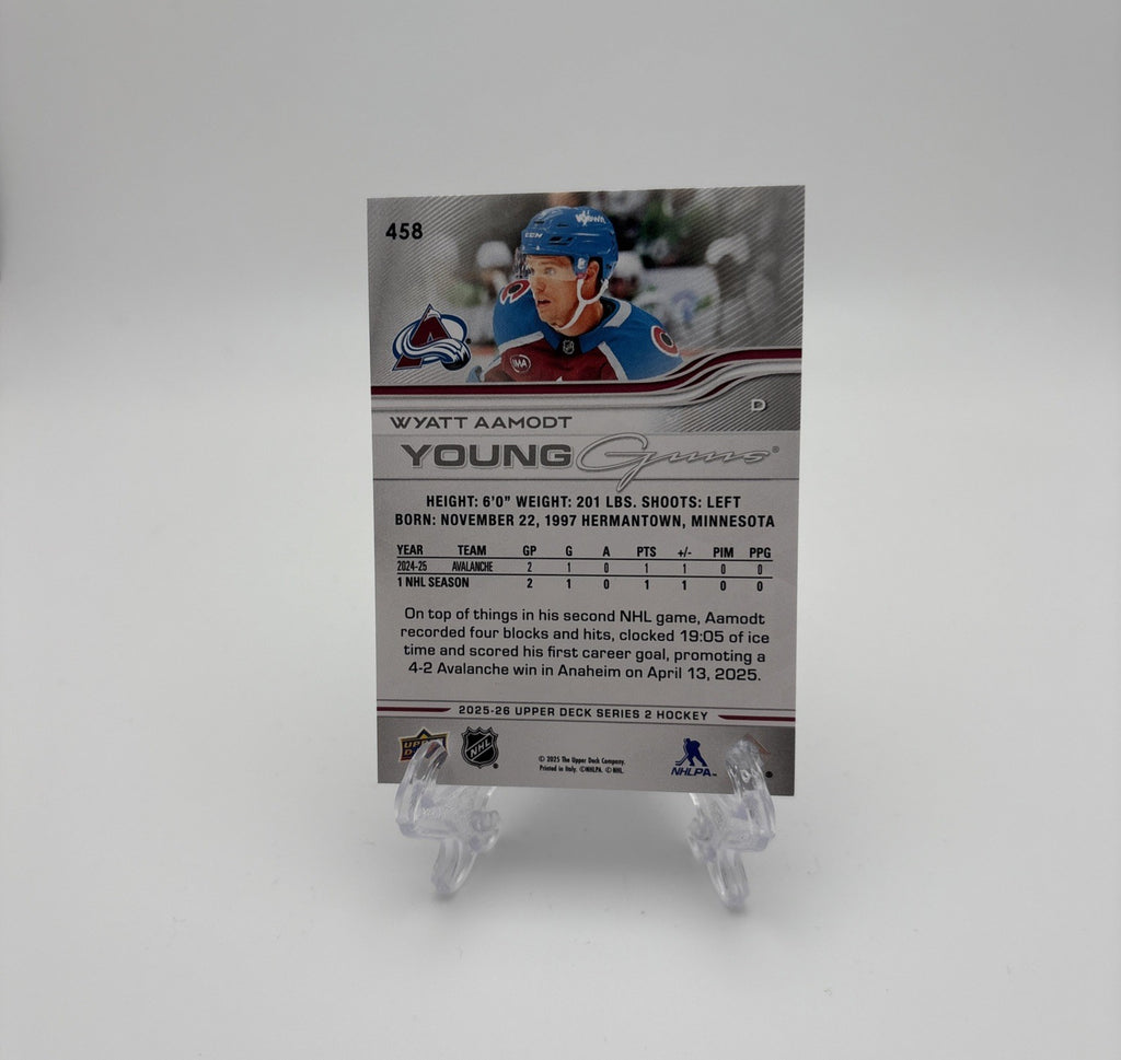 2025-26 Upper Deck Series 2 - Young Guns Wyatt Aamodt #458