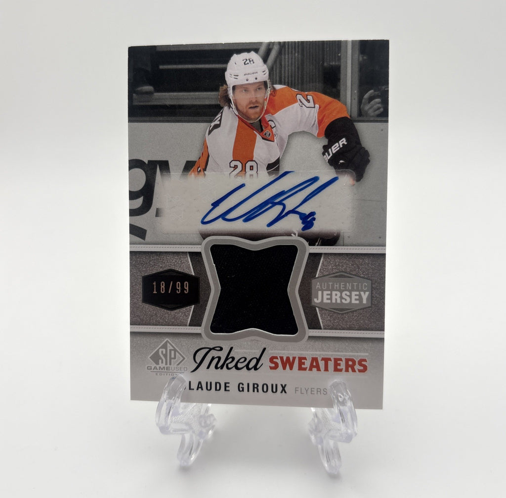 2014-15 Upper Deck Sp Game Used - Inked Sweaters /99 Claude Giroux #IS-CG